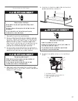 Preview for 21 page of KitchenAid RANGE HOOD LINER with INTERNAL BLOWER Installation And Use Instructions Manual