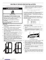 Предварительный просмотр 40 страницы KitchenAid REFRIGERATOR Installation Manual