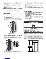 Preview for 6 page of KitchenAid REFRIGERATOR User Instructions