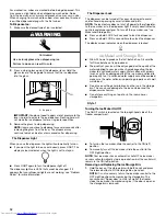 Preview for 12 page of KitchenAid REFRIGERATOR User Instructions