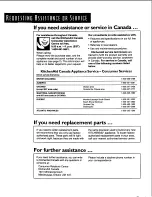 Preview for 30 page of KitchenAid Sculptura KUDR24SE Use & Care Manual