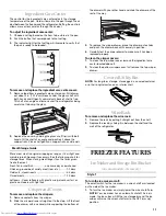 Предварительный просмотр 11 страницы KitchenAid Side-by-Side Referigerator Use And Care Manual