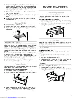 Предварительный просмотр 13 страницы KitchenAid Side-by-Side Referigerator Use And Care Manual