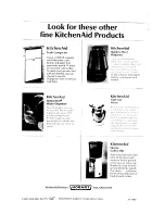 Preview for 23 page of KitchenAid Superba KDS20A Use And Care Manual