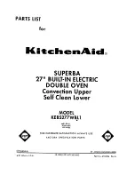 KitchenAid Superba KEBS277WAL1 Parts List preview