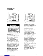 Предварительный просмотр 13 страницы KitchenAid Superba KSRB22Q Use & Care Manual