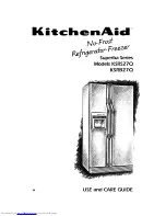 KitchenAid Superba KSRB27Q Use And Care Manual предпросмотр