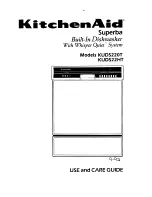 Preview for 1 page of KitchenAid Superba KUDS220T Use And Care Manual