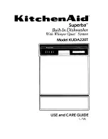 KitchenAid Superbra KUDA220T Use And Care Manual preview