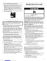 Preview for 5 page of KitchenAid T2RFWG2 Use And Care Manual