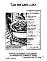 KitchenAid Thermal-Convection KGRT507B Use And Care Manual preview