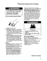 Preview for 13 page of KitchenAid Thermal-Convection KGRT507B Use And Care Manual