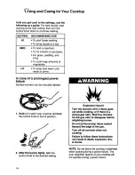 Preview for 14 page of KitchenAid Thermal-Convection KGRT507B Use And Care Manual