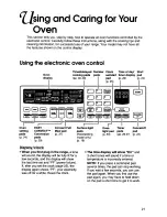 Preview for 21 page of KitchenAid Thermal-Convection KGRT507B Use And Care Manual