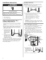 Preview for 6 page of KitchenAid Undercounter Dishwasher 8573157 Installation Instructions Manual