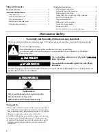 Preview for 2 page of KitchenAid Undercounter Dishwasher W10078153A Installation Instructions Manual