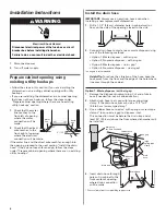 Предварительный просмотр 6 страницы KitchenAid Undercounter Dishwasher W10078153A Installation Instructions Manual