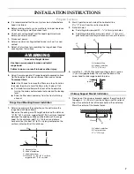 Preview for 7 page of KitchenAid W10029780 Installation Instructions And Use & Care Manual