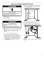 Preview for 7 page of KitchenAid W10118037B Installation Instructions Manual