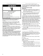 Preview for 6 page of KitchenAid W10136912C Use And Care Manual