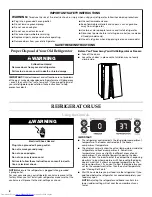 Preview for 2 page of KitchenAid W10162462A User Instructions