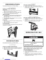 Preview for 16 page of KitchenAid W10187310A Use And Care Manual