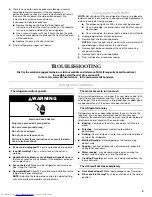 Preview for 9 page of KitchenAid W10213162A User Instructions