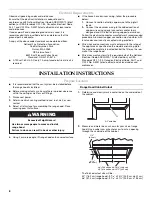 Preview for 8 page of KitchenAid W10267109C Installation Instructions And Use & Care Manual