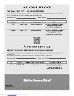 Preview for 84 page of KitchenAid W10417002A Use & Care Manual