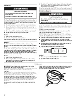 Preview for 8 page of KitchenAid W10524728A User Instructions