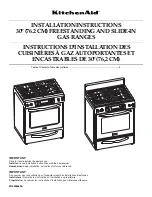 Предварительный просмотр 1 страницы KitchenAid W10526089A Installation Instructions Manual