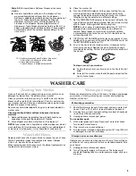 Preview for 5 page of KitchenAid Washer User Instructions