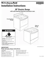 KitchenAid YKERC608LS0 Installation Instructions Manual preview