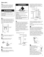 Preview for 5 page of KitchenAid YKERC608LS0 Installation Instructions Manual