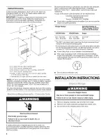 Предварительный просмотр 4 страницы KitchenAid YKERS202BSS1 Installation Instructions Manual