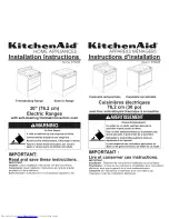 KitchenAid YKESC307 Installation Instructions Manual предпросмотр