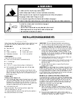 Preview for 2 page of KitchenAid YKFED500ESS Installation Instructions Manual