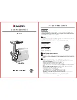 Предварительный просмотр 1 страницы Kitchener MG-204180 Instruction Manual