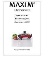 Preview for 1 page of KITCHENPRO Maxim MMFP20 User Manual