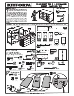 KITFORM WASHINGTON 4 PLUS 4 DRAWER CHEST Assembly Manual preview