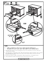 Preview for 7 page of KITFORM WASHINGTON 4 PLUS 4 DRAWER CHEST Assembly Manual