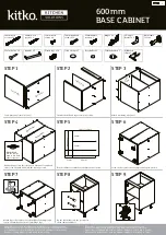 kitko 600mm BASE CABINET Assembly Instructions preview