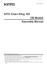 KITO Chain Sling 100 Assembly Manual preview