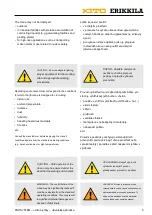 Предварительный просмотр 9 страницы KITO ERIKKILA Operator'S Manual