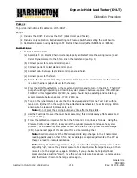 Preview for 1 page of KITO Harrington DHLT Calibration Procedure