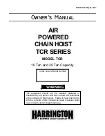 KITO Harrington TCR Owner'S Manual preview