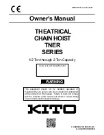 Preview for 1 page of KITO TNER Series Owner'S Manual