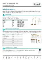 Preview for 2 page of Kitronik FM Radio KIT Essential Information