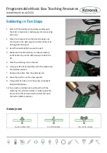 Preview for 12 page of Kitronik PROGRAMMABLE MUSIC BOX KIT Manual