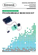 Preview for 19 page of Kitronik PROGRAMMABLE MUSIC BOX KIT Manual